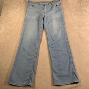 Vintage‎ Sears SportsWear Jeans Mens 36x32 Light Wash Mature Fit Straight 90s
